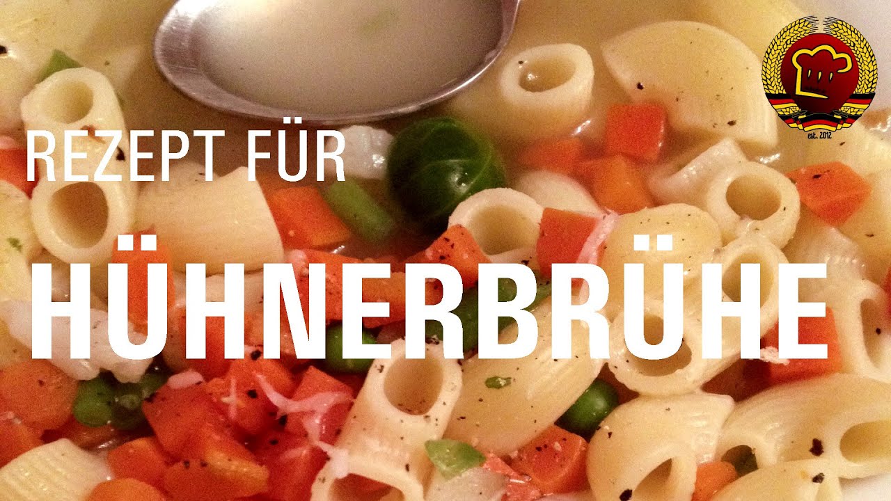 Omas DDR Rezept für Hühnerbrühe (Nudelsuppe), das bei jeder Erkältung hilft zum selber kochen