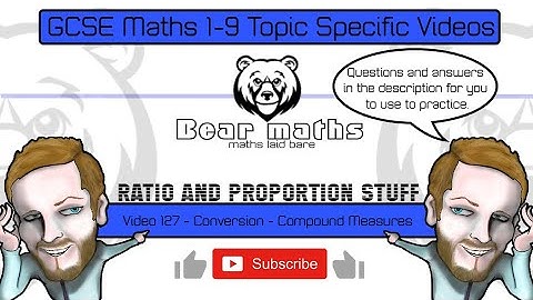 127 - Conversion - Compound Measures - Grade 5