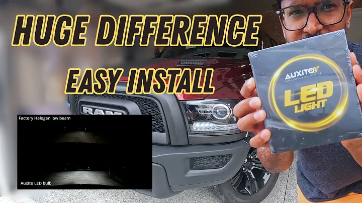 Auxito 9005 LED Bulb Install on Ram 1500 | Huge Before & After Brightness Upgrade!