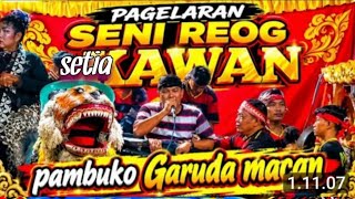 Reog setia kawan live di desa tanggung lumajang 