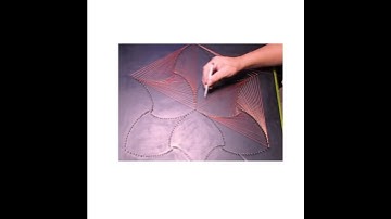 String Art, How To Make Mandala Paradox Hexagon/#shorts