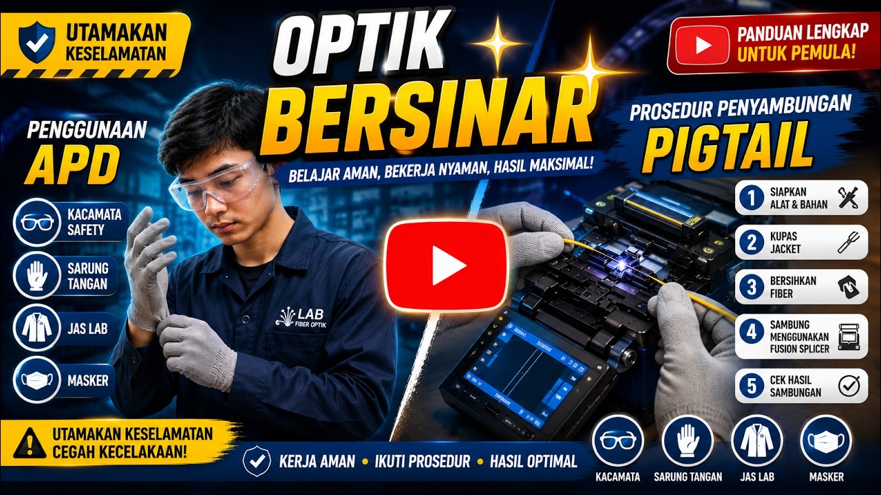Youtube Apd Penggunaan APD dan Prosedur Penyambungan Pigtail Fiber Optik | Panduan ...