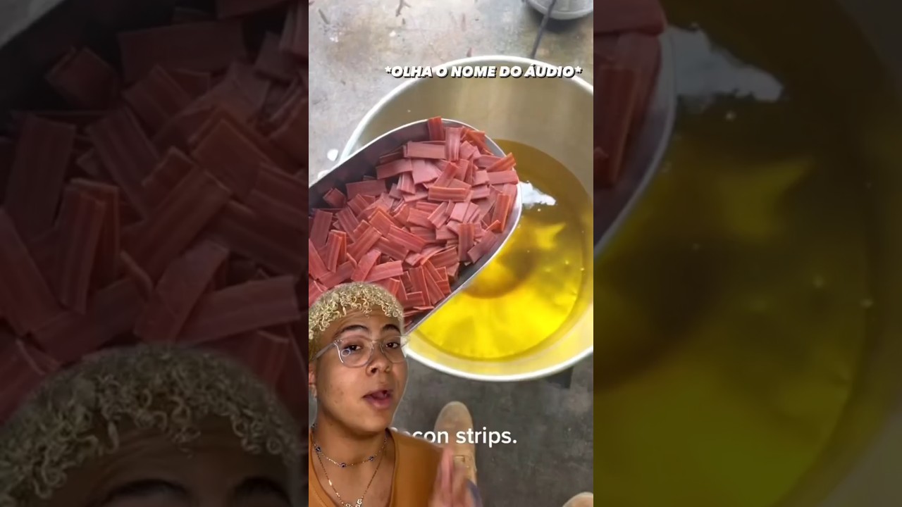 Testando vídeos virais da internet, Fritando pele    #shorts