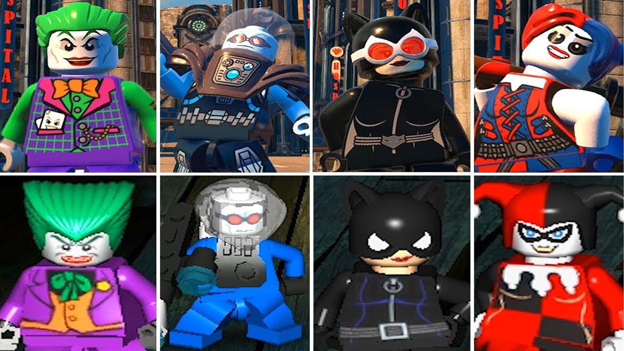 DC Super-Villains vs LEGO Batman: The Videogame Characters Evolution (Side by Side) - YouTube