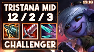 Tristana vs LeBlanc (Mid) - KR Challenger - Patch 13.16