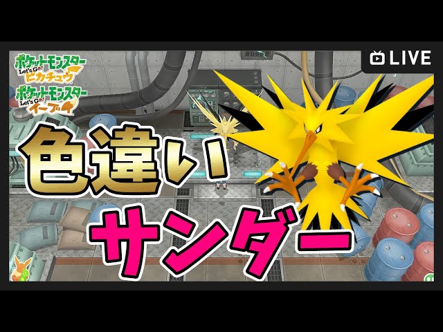 ピカブイ】今更ながら色違いサンダー厳選！【Let's Go! ピカチュウ