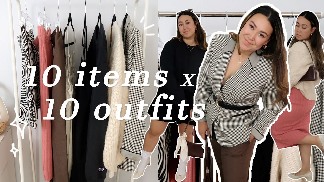 Fall Transitional 10x10: 10 item capsule wardrobe of thrifted clothes