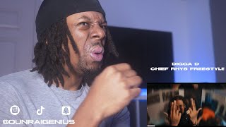 Digga D - Chief Rhys Freestyle (Official Video) | Genius Reaction