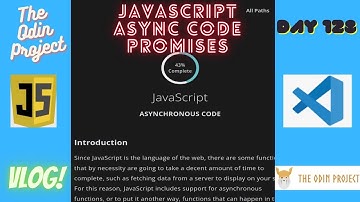 The Odin Project VLOG | Day 128 CODING For BEGINNERS | JavaScript Async Code & Promises