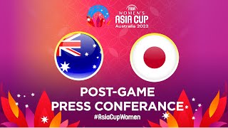 Australia v Japan - Press Conference | FIBA Women's Asia Cup 2023