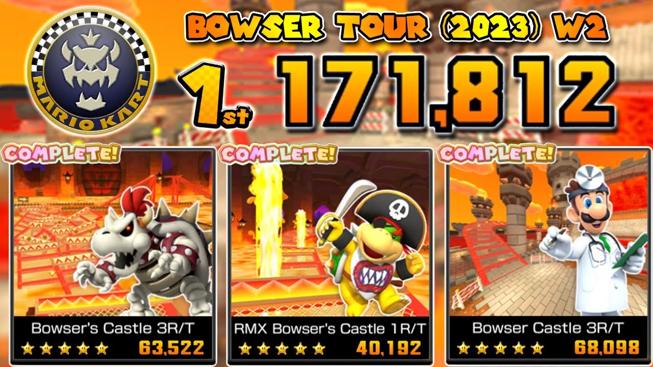 Look out for lava in the Mario Kart Tour Bowser Tour