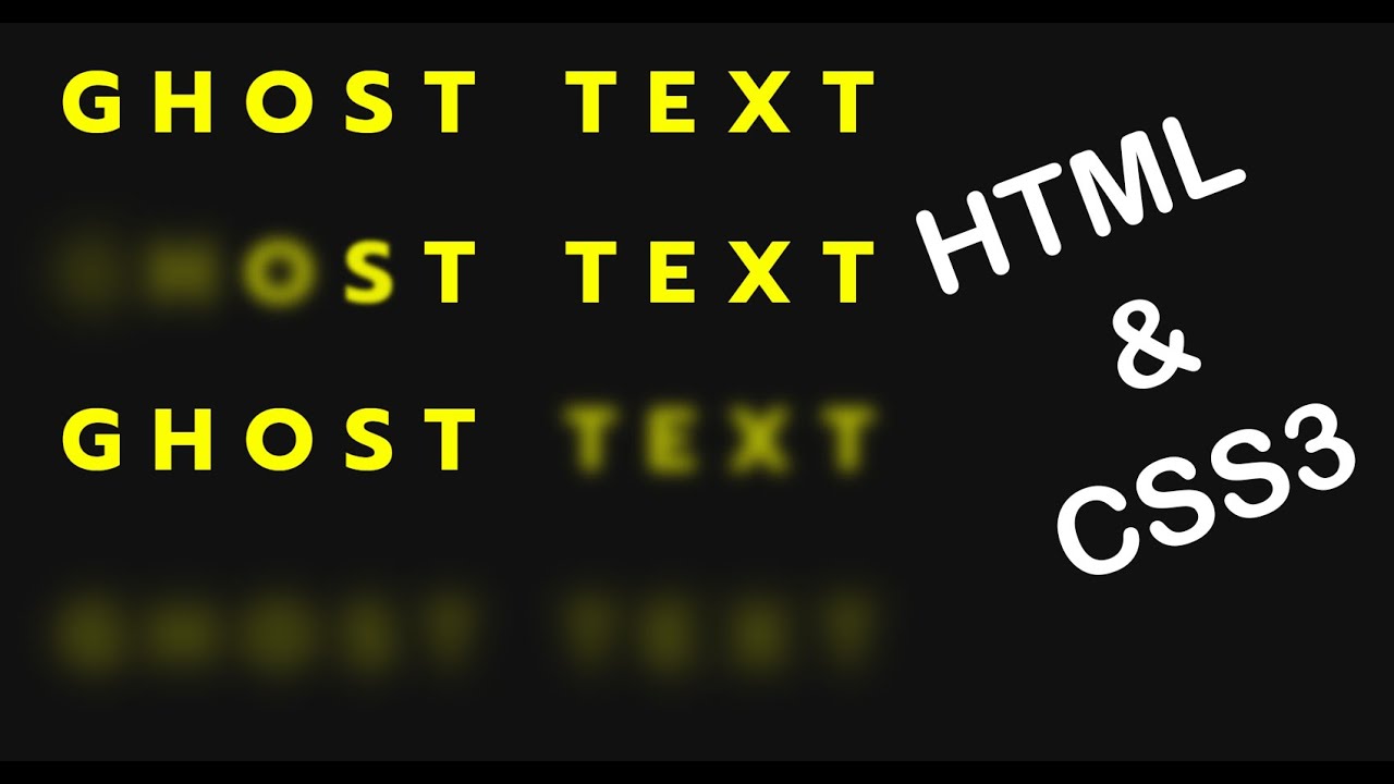 ghost text html