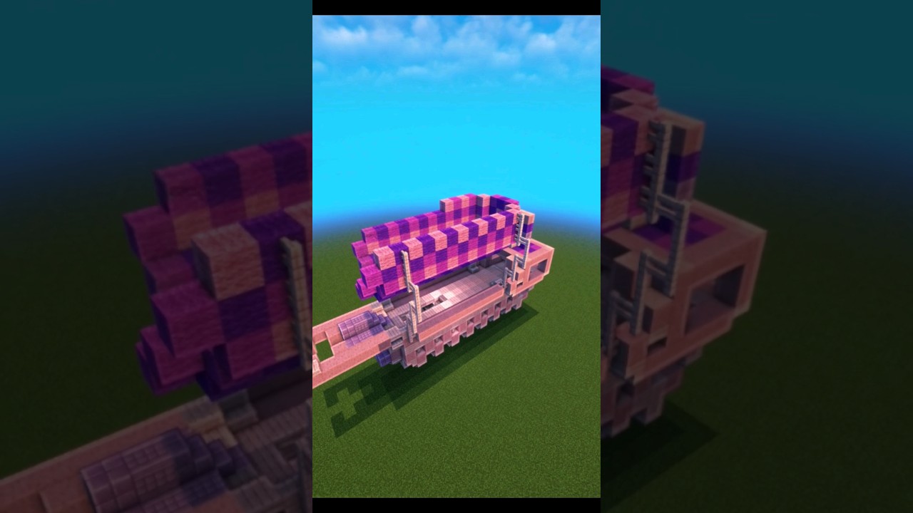 Building flying boat in Minecraft 