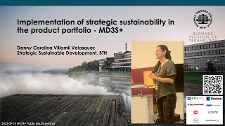 Implementation of strategic sustainability in product portfolio -Carolina Villamil (BTH) -MD3S+, BTH