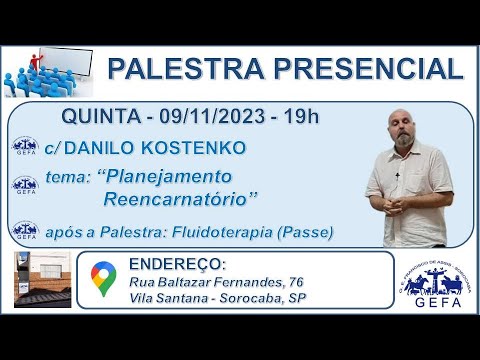 Assista: Palestra Presencial - c/ DANILO KOSTENKO (09/11/2023)
