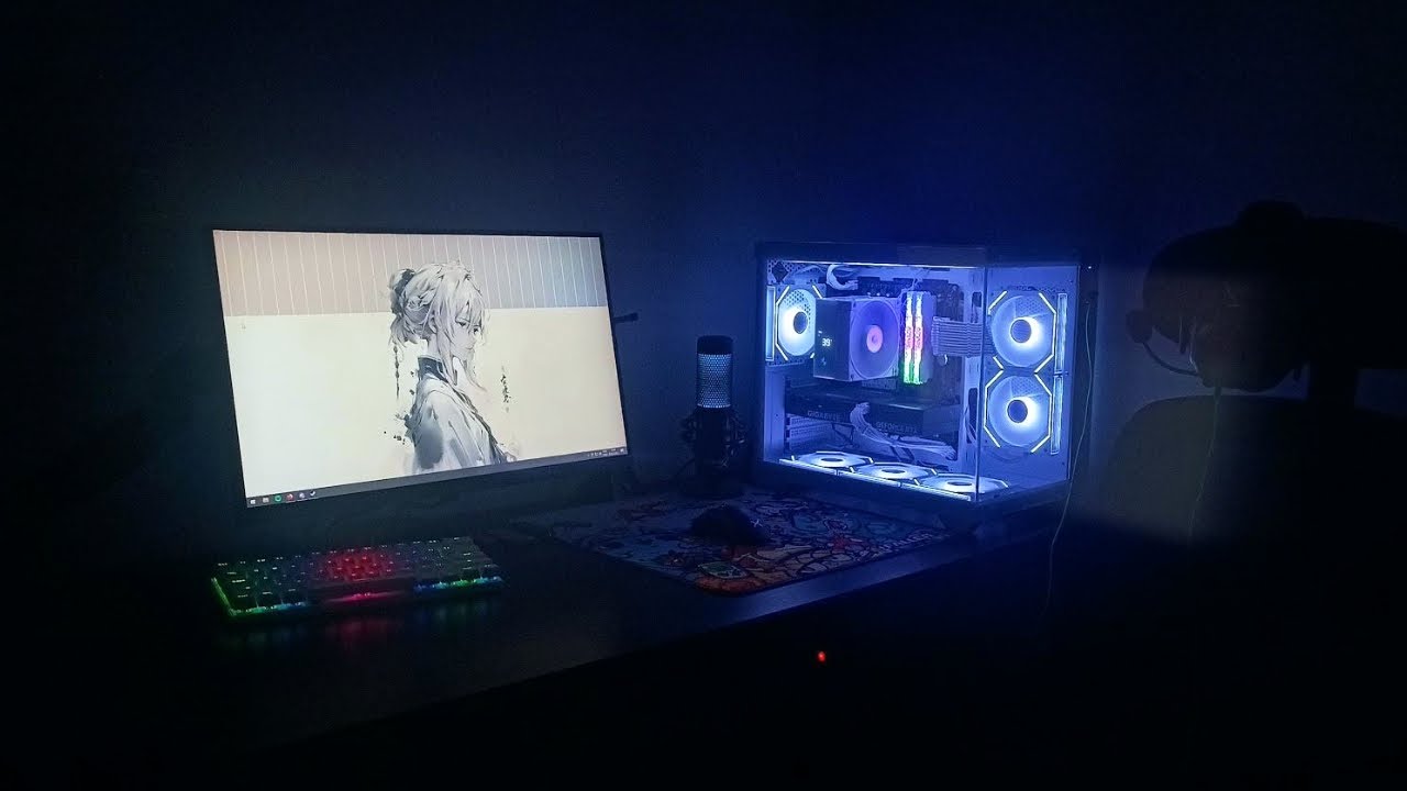 Built a PC with Ryzen 7 5700x3D + RTX 4060Ti (Gaming Test) - YouTube