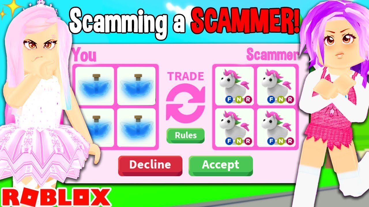 I Scammed The Biggest Scammer In Adopt Me Catching A Scammer In Adopt Me Youtube - roblox adopt me scamming