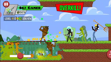 Zombie Massacring!! Chapter 1 Calm Park Level 111-115 Stickman Zombie Shooter Game