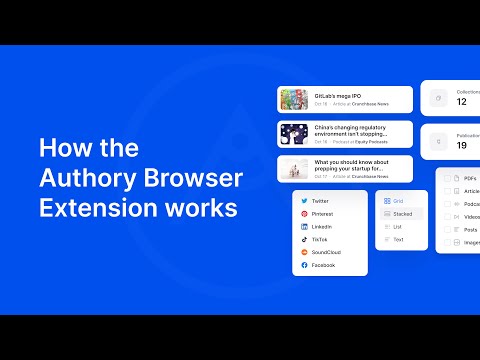 Authory Browser Extension video preview 2