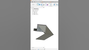 Build A Smartphone Holder in 50 seconds - 3d Print Design #cad #3dprinting #fusion360