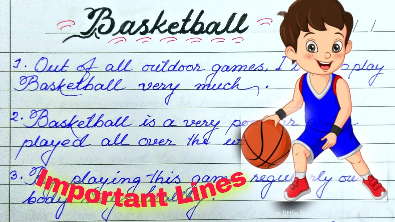 my favourite game basketball essay for class 3