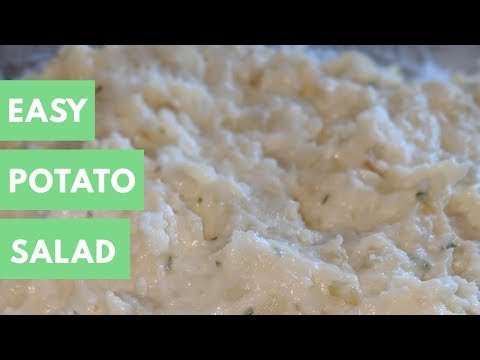 Easy potato salad - mashed potato salad