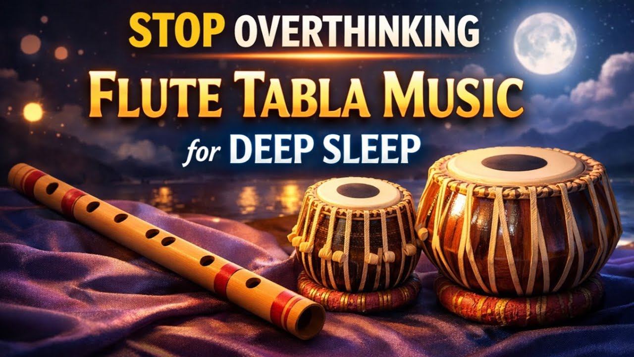 Overthinking at Night? Slow Flute Tabla for Deep Sleep