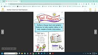 Text Features Anchor Chart (italics and headings)