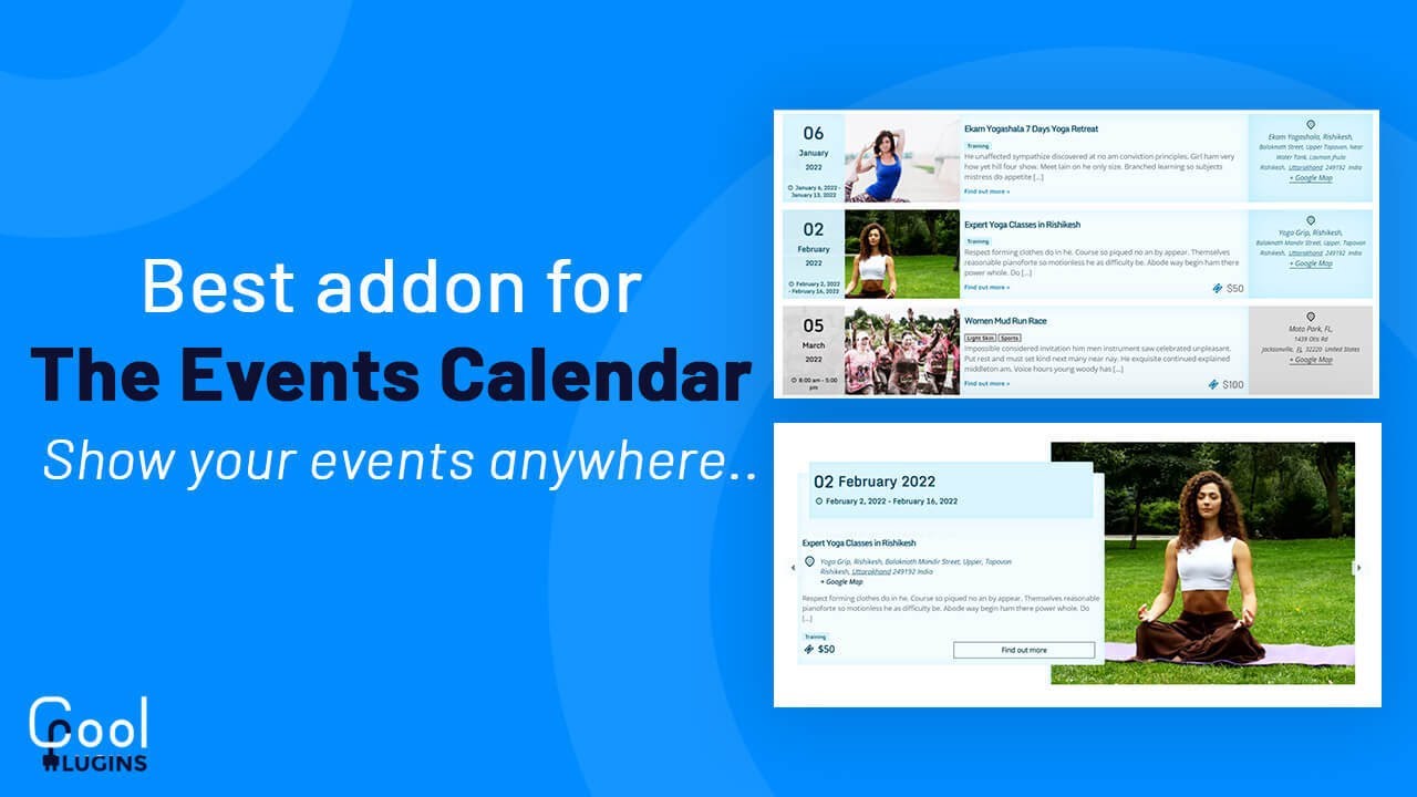 The Events Calendar – WordPress plugin