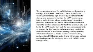 5V0 22 21 VMware vSAN 6 7 Specialist Exam