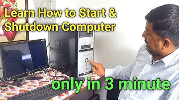 Learn How to Start & Shutdown Computer || @jogendragyanenglish2475