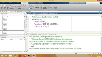 Cara Membuat Window di Matlab