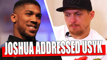 Anthony Joshua RESPECTFULLY ADDRESSED Alexander Usyk BEFORE THE FIGHT / Fury CHALLENGED Wilder