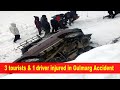 3 tourists & 1 driver injured in Gulmarg Accident