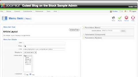 Joomla - Step 7 - Creating New Pages - thecutestsiteontheblock.com