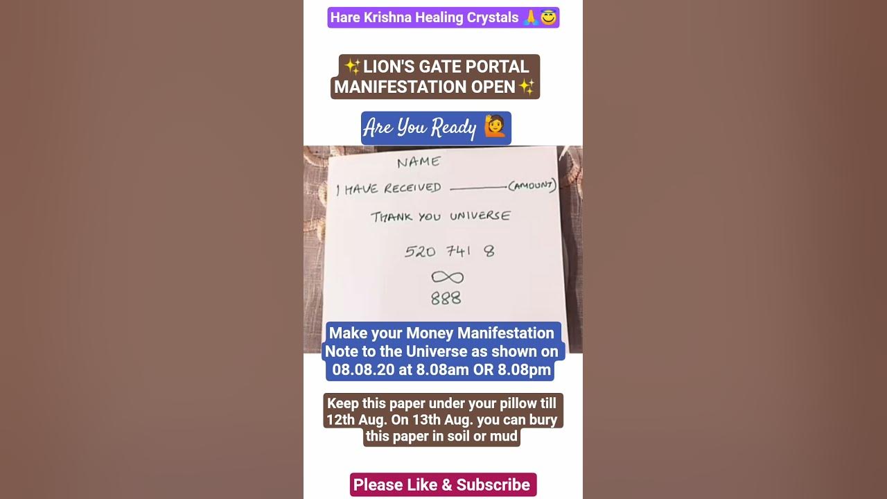 8:8 Lion's Gate Portal Open | Manifestation Day |Are You Ready?? #manifestation#88portal#lionsgate