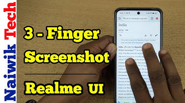 3-Finger Screenshot in Realme 11x | Realme UI 4.0