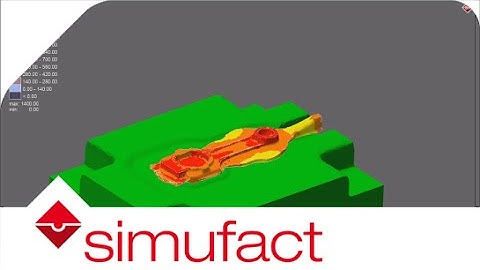Temperature development during multistage forging of a connecting rod | Simufact