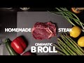 Cinematic Handheld B ROLL on 1DX MK II, Steak made by Kids