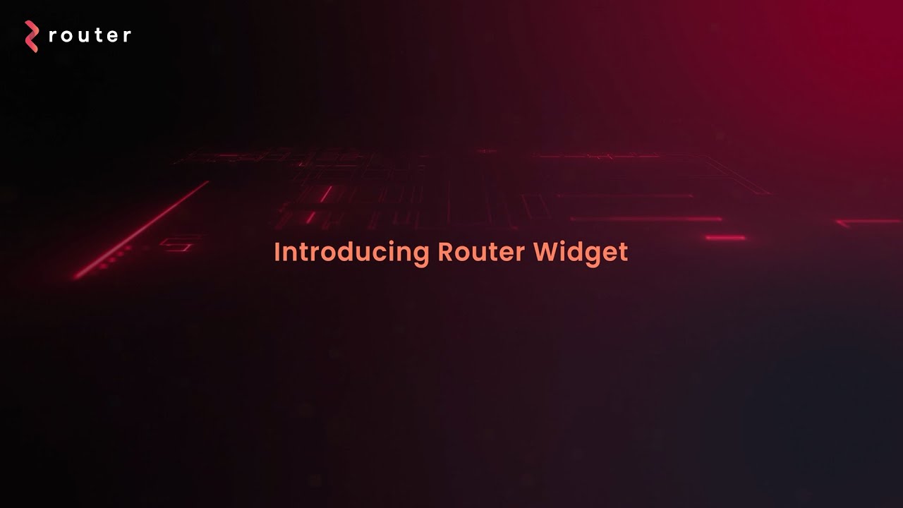 Router Widget Add cross-chain functionalities to your dApp with Router Widget ...