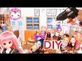 ドールハウス学校をDIY！100均アイテムで手作り文房具！ねこスイート　人形　おもちゃ