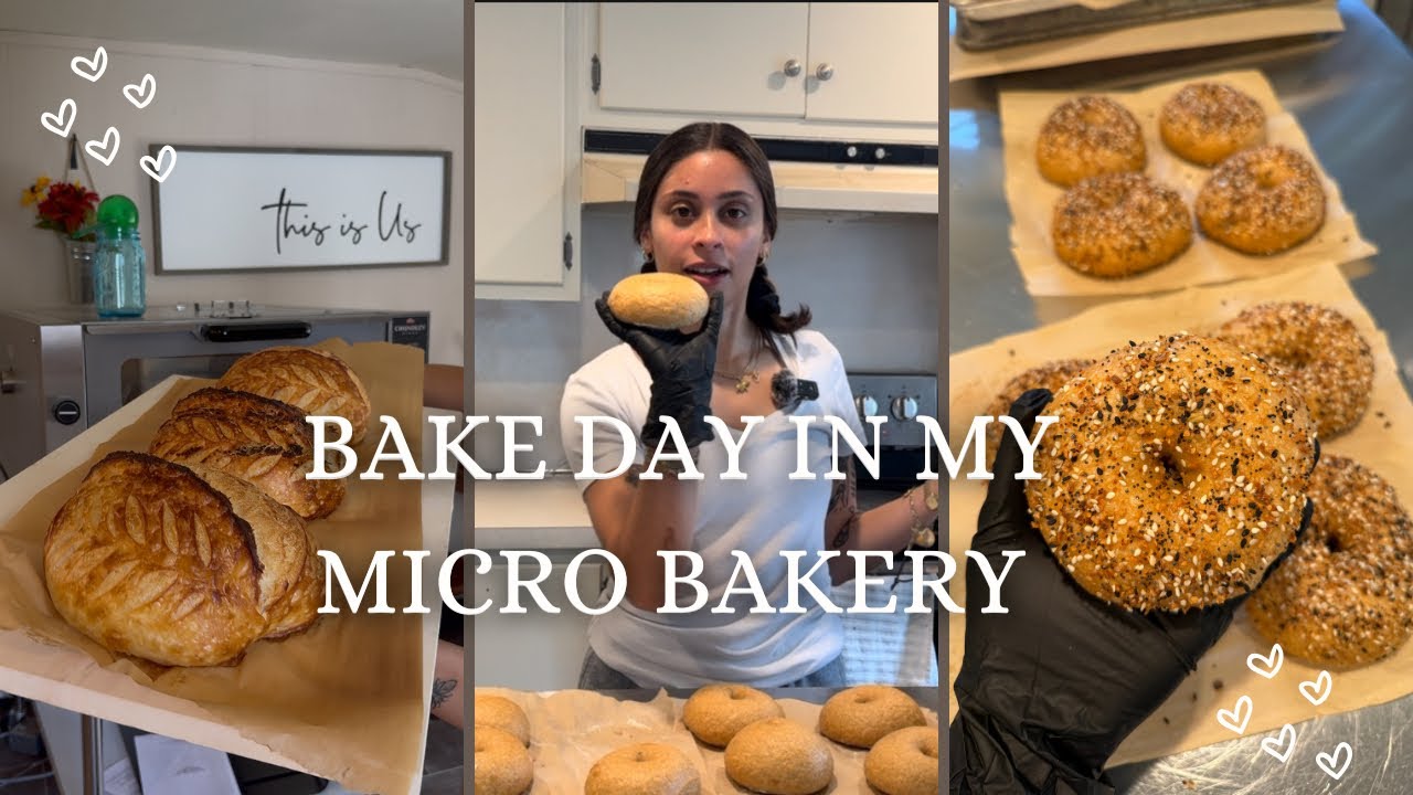 День выпечки в моей мини-пекарне | Тестирую новую духовку!🥖