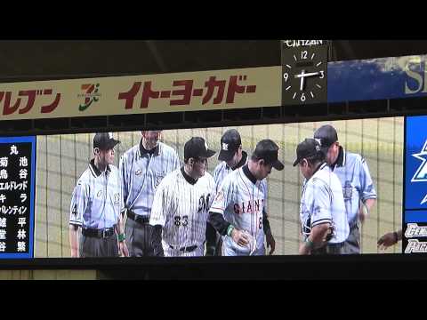 両リーグ監督によるスターティングメンバー最終確認 マツダオールスターゲーム2014 西武ドーム