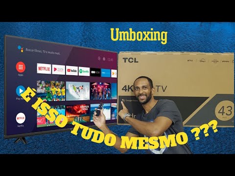 Smart TV LED 43" 4K TCL 43P615 com WiFi, Bluetooth, Google Assistant e ...