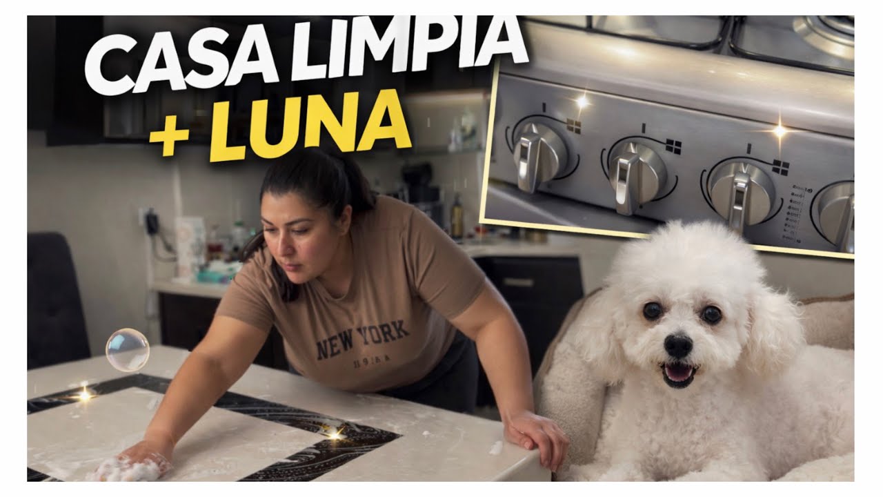 🏡UN POCO DE LIMPIEZA..🫧 Y POR FIN BAÑAMOS A LUNA 🐩