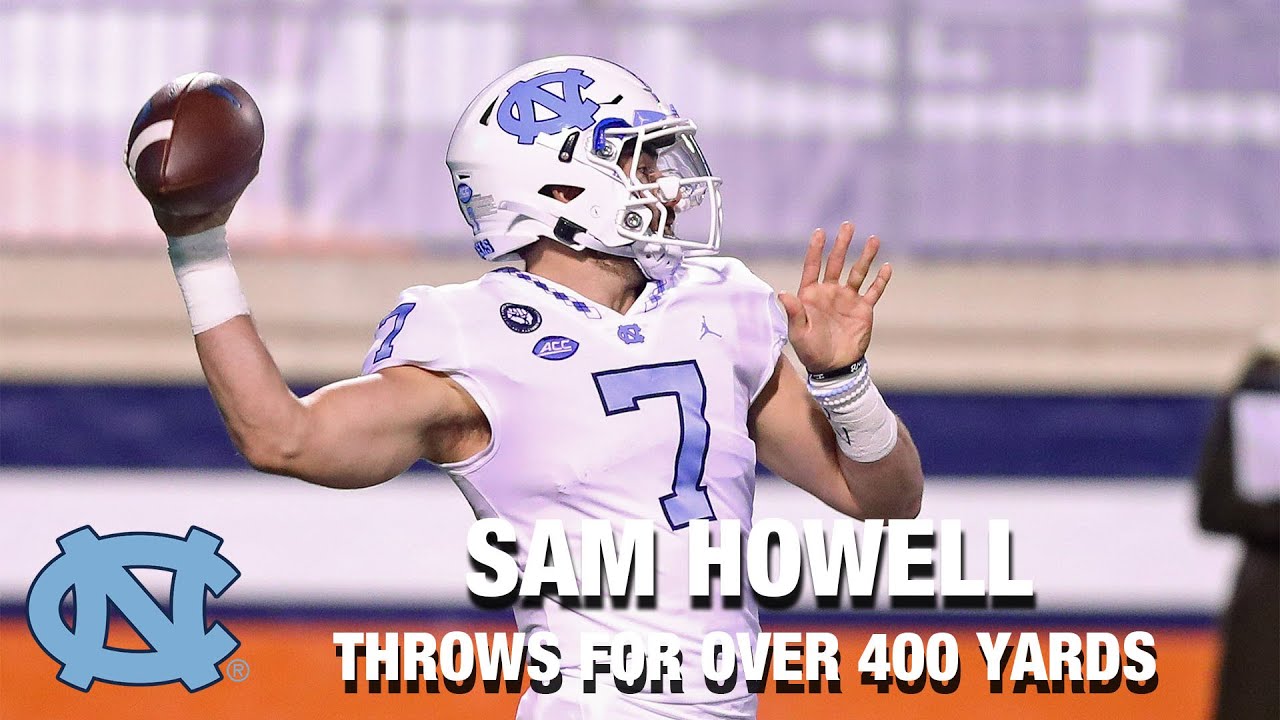 Video: UNC QB Sam Howell Throws For Over 400 Yards vs. Virginia