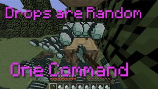 Random Item Drops in One Command 1.17 / 1.16