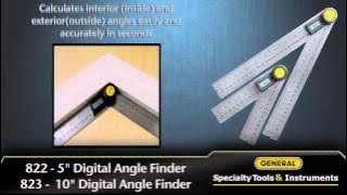 General #822 & 823 5' and 10' Digital Angle Finders