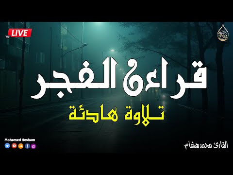 قرآن الفجر قرآن كريم بصوت جميل جدا تلاوة هادئة تريح الاعصاب وتهدئ النفس القارئ محمد هشام