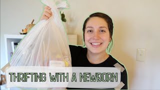 DITL of a Mennonite Mom of 3 | Thrifting with a NEWBORN